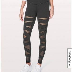 Lululemon Wunder Under Pant. Size 10 Tech Mesh